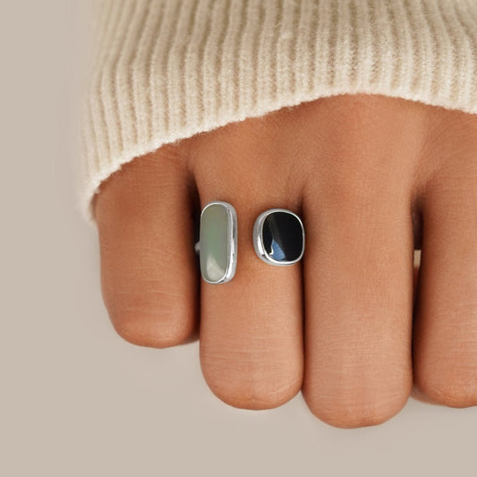 Aquamarine Wrap Sølv Ring