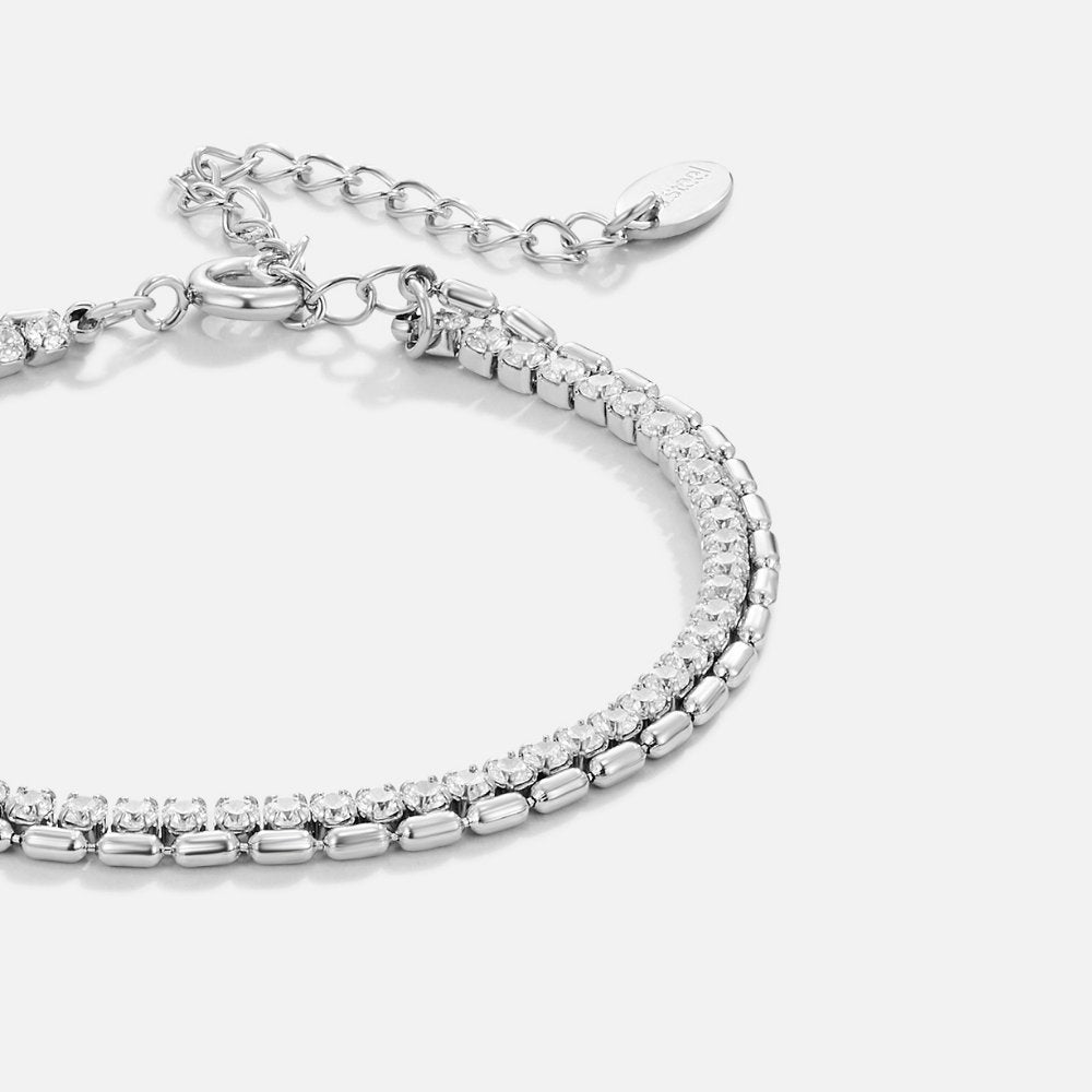 Arelia Krystal Sølv Armbånd
