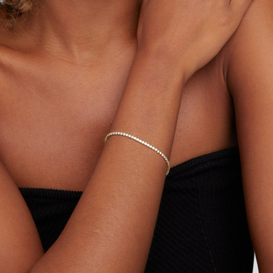 Cordelia Sølv Tennisarmbånd