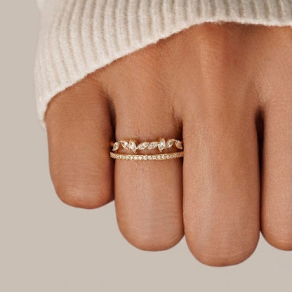 18K Guld Mia Krystal Ring