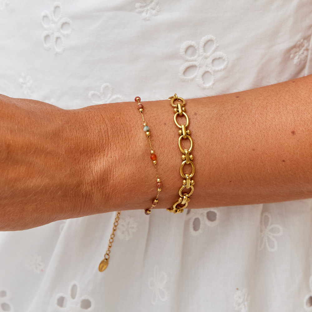 Lulu Perle Sten Armbånd