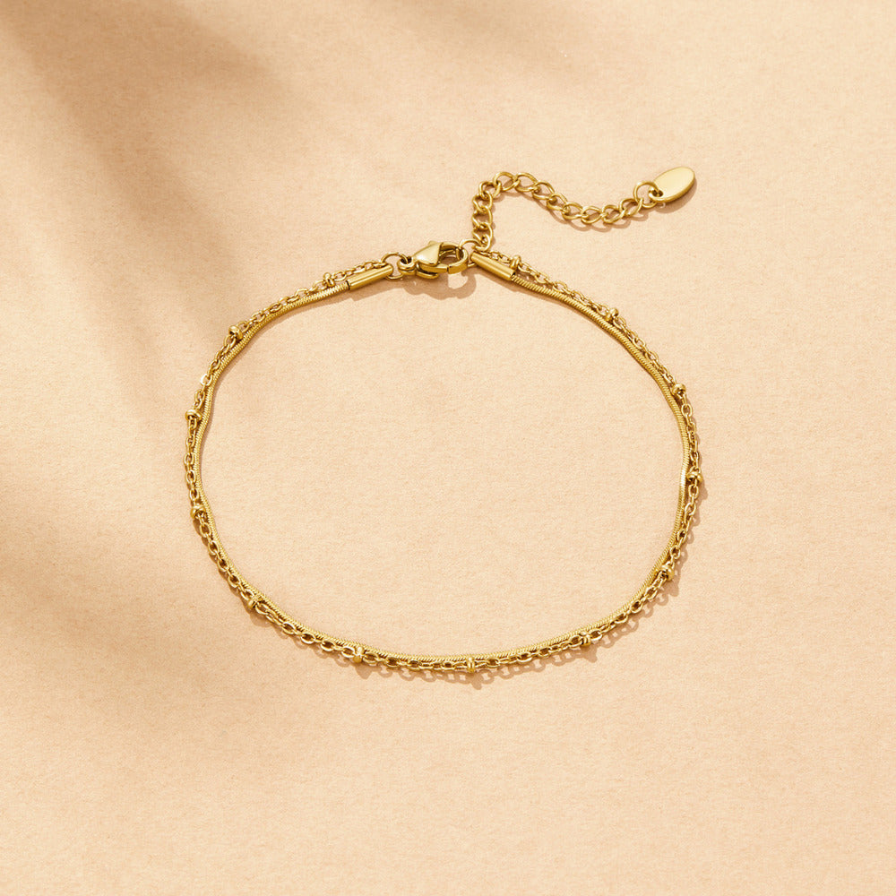 Pia Guld Lagd Anklet