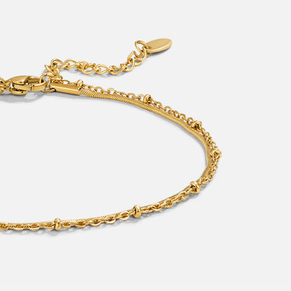 Pia Guld Lagd Anklet