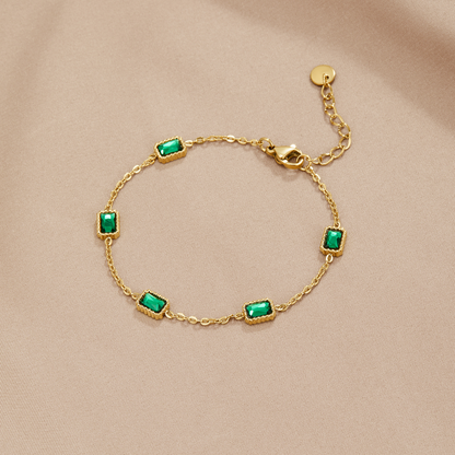 Trinity Emerald Armbånd
