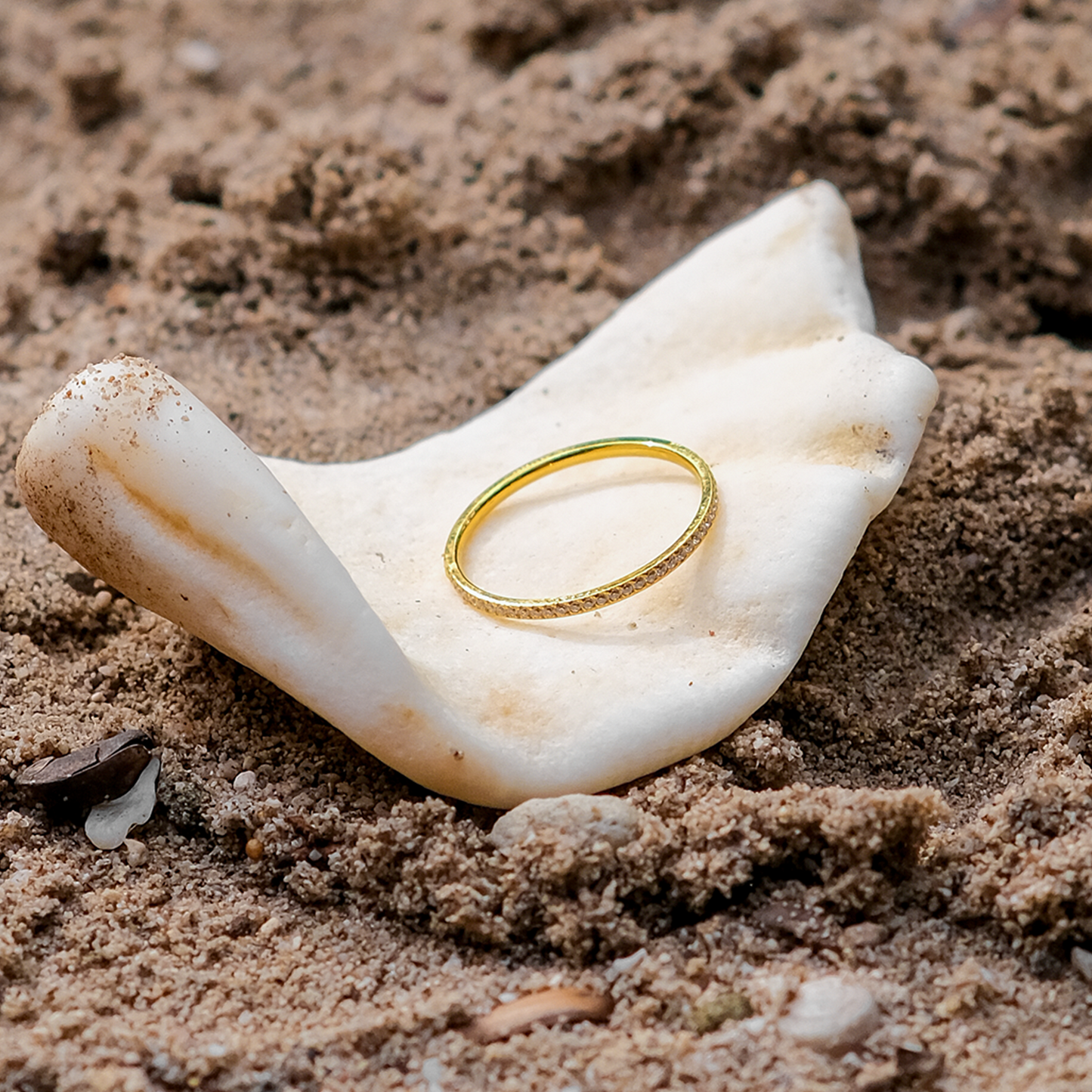 Zarra Paved Guld Ring