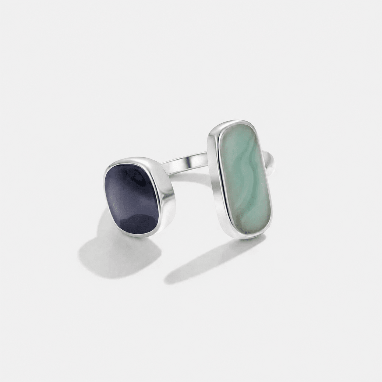 Aquamarine Wrap Sølv Ring