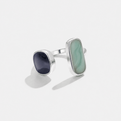 Aquamarine Wrap Sølv Ring