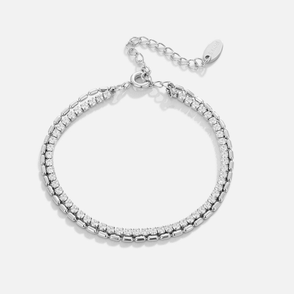 Arelia Krystal Sølv Armbånd