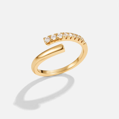 Arya Guld & Krystal Wrap Ring