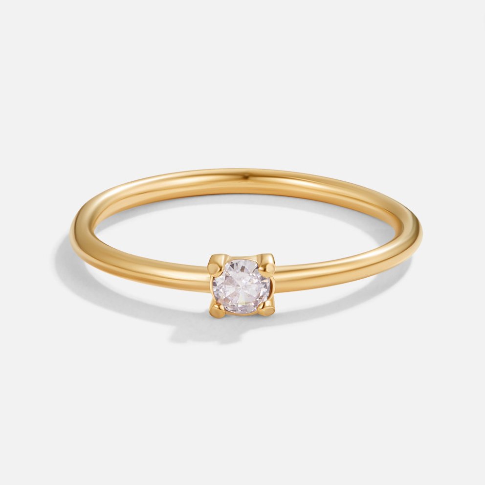 Fødselssten 18K Guld Ringe