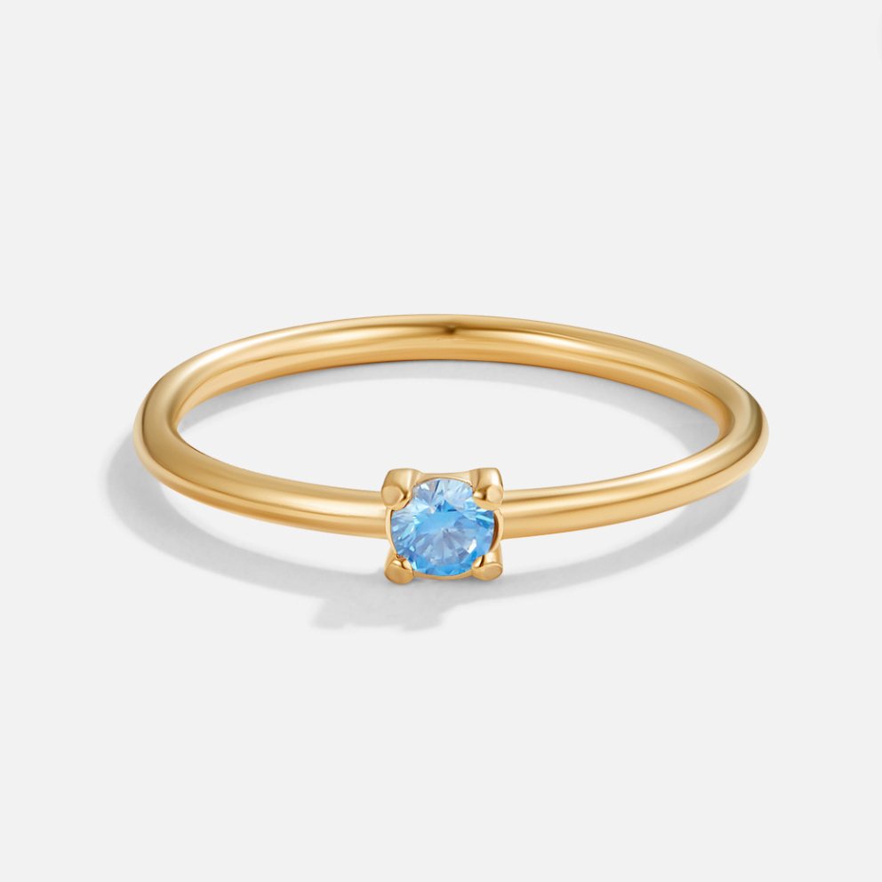 Fødselssten 18K Guld Ringe