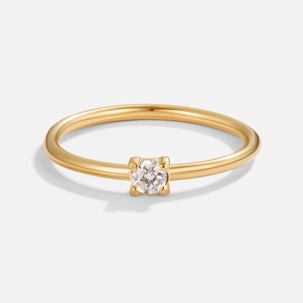 Fødselssten 18K Guld Ringe