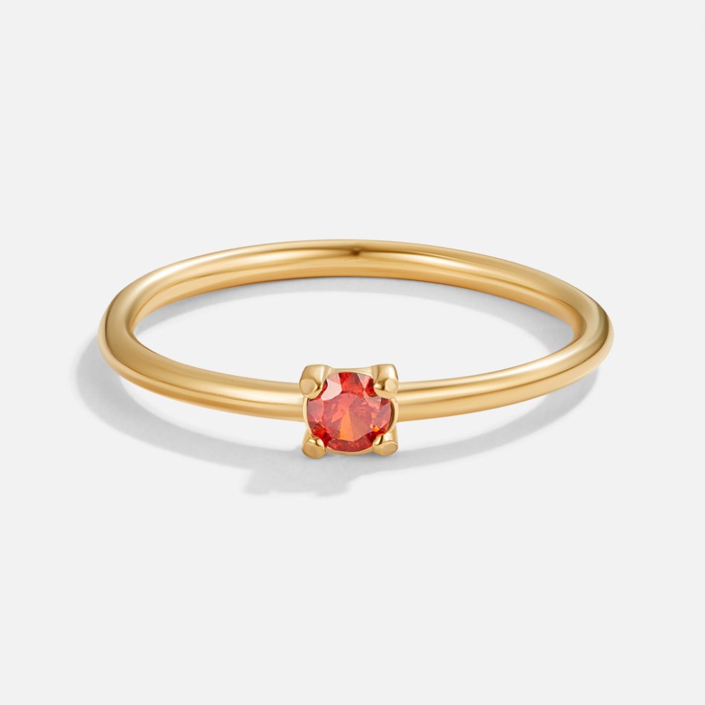 Fødselssten 18K Guld Ringe