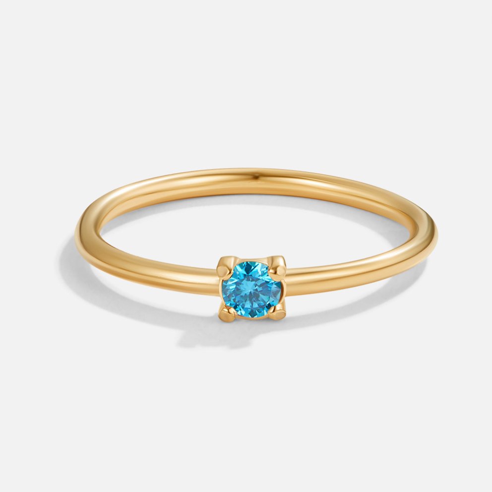 Fødselssten 18K Guld Ringe
