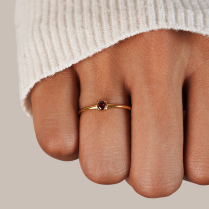 Fødselssten 18K Guld Ringe