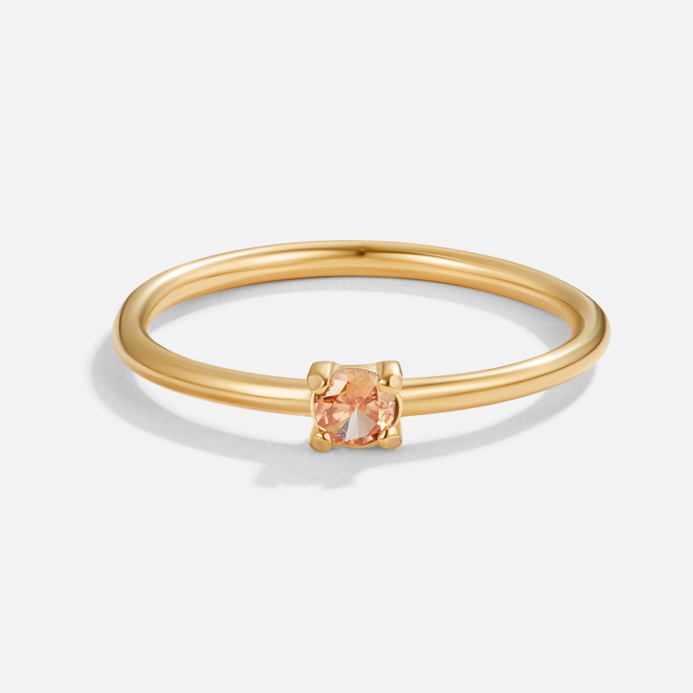 Fødselssten 18K Guld Ringe