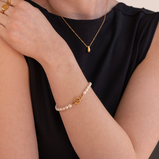 Cara Pearl Link Armbånd