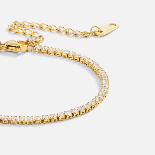 Cordelia Gold Tennis Armbånd