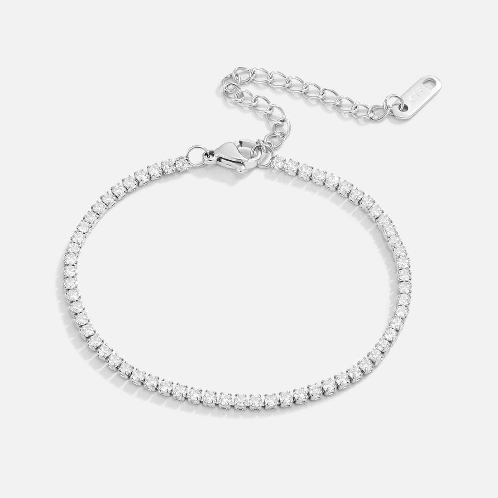 Cordelia Sølv Tennisarmbånd