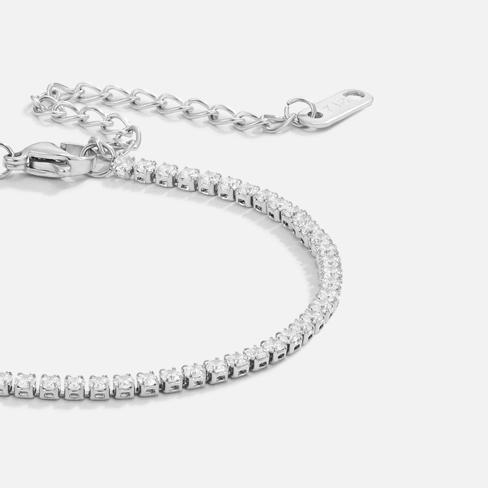 Cordelia Sølv Tennisarmbånd