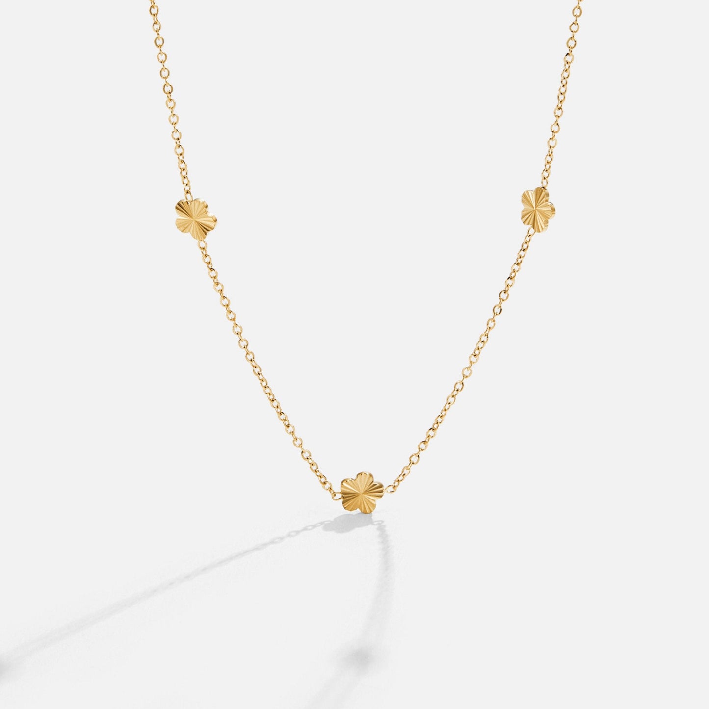 Flower Power 18K Guld Kæde Halskæde