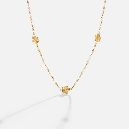 Flower Power 18K Guld Kæde Halskæde