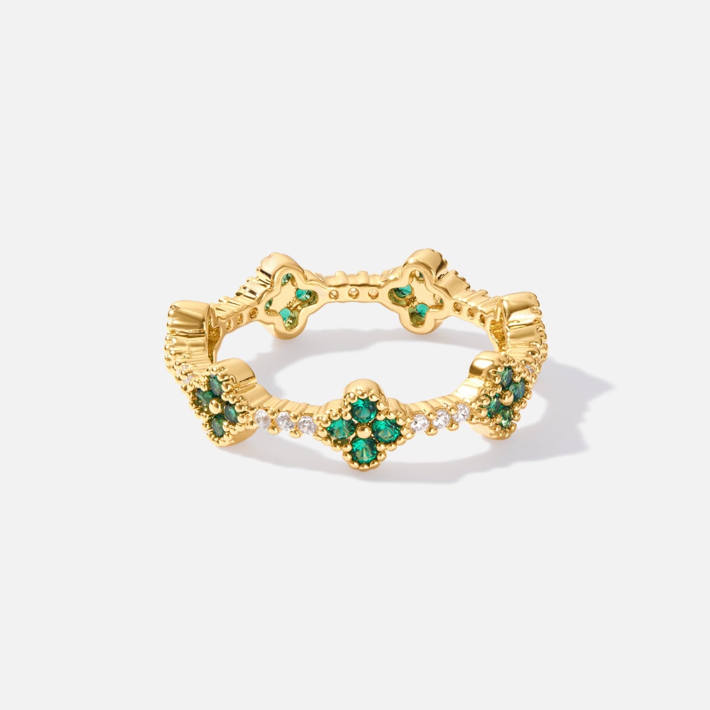 Firekløver Krystalring