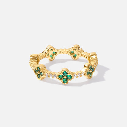 Firekløver Krystalring