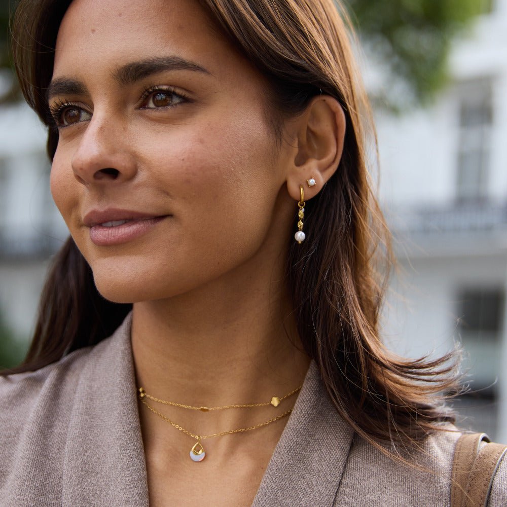 Sofia Perle Stud Øreringe