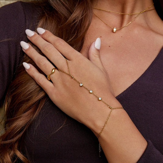 Freya Crystal Håndkæde Armbånd