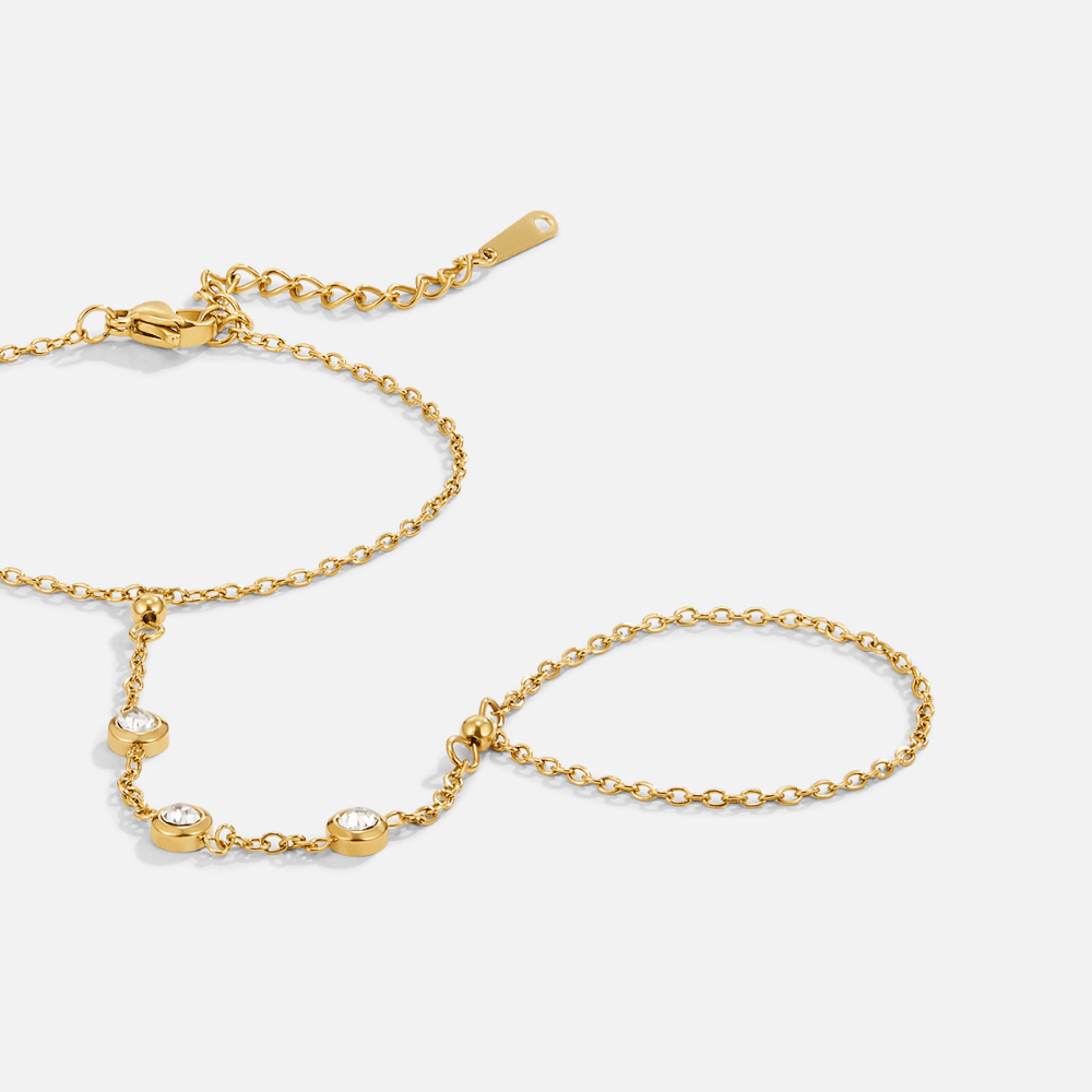 Freya Crystal Håndkæde Armbånd