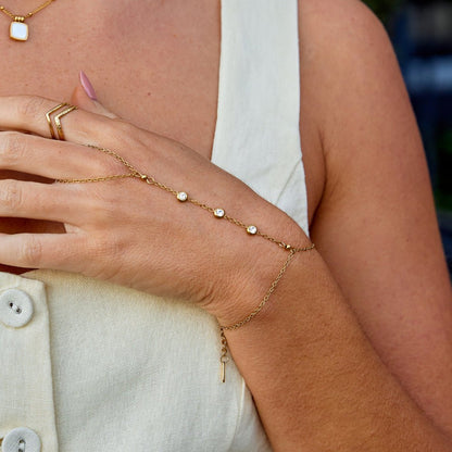Freya Crystal Håndkæde Armbånd