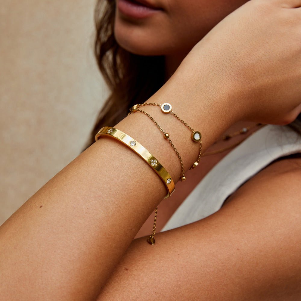 Guld Kløver Armbånd