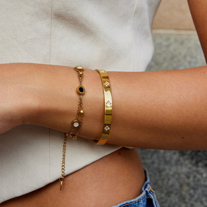Guld Kløver Armbånd