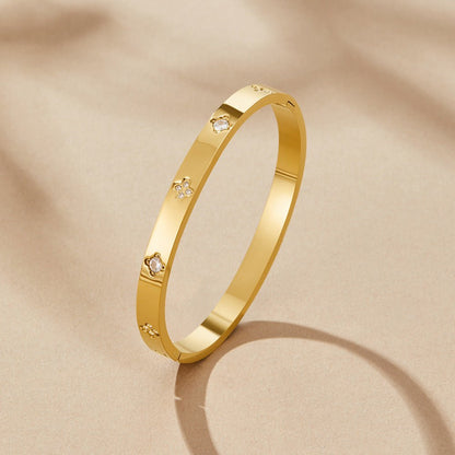 Guld Kløver Armbånd