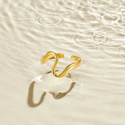 Guld Bølge Ring