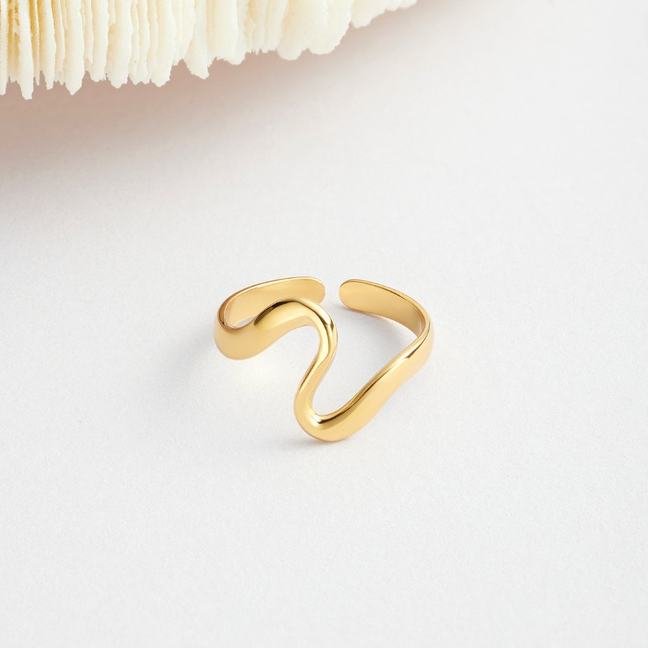 Guld Bølge Ring