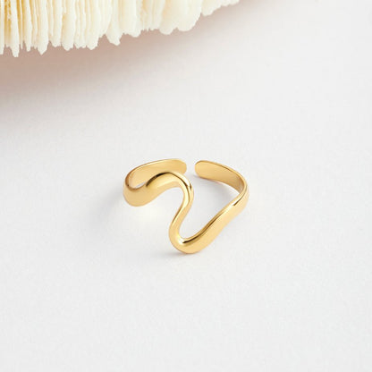 Guld Bølge Ring