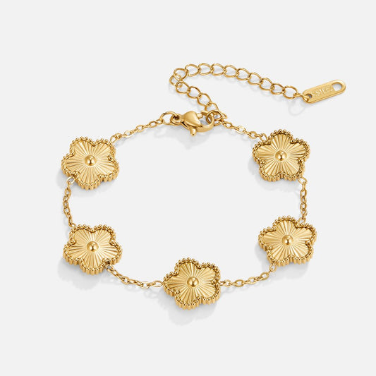 Gylden Kløver Armbånd