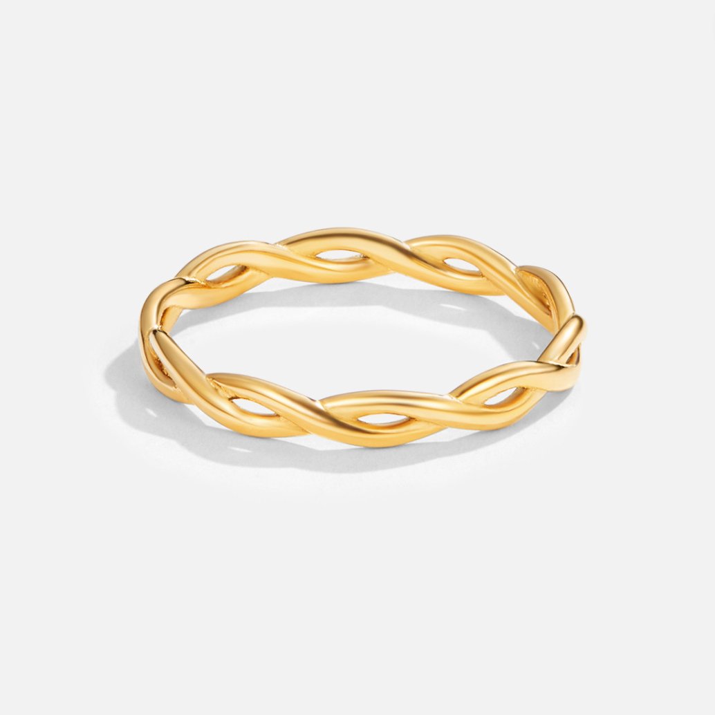Infinity 18K Guld Twist Ring