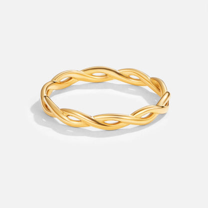Infinity 18K Guld Twist Ring