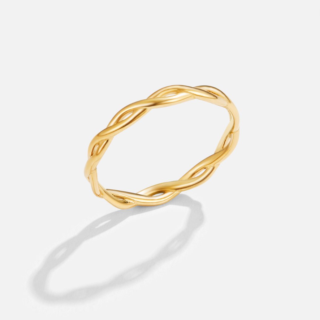 Infinity 18K Guld Twist Ring