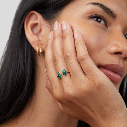Jade Grøn Wrap Ring