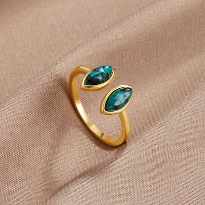 Jade Grøn Wrap Ring