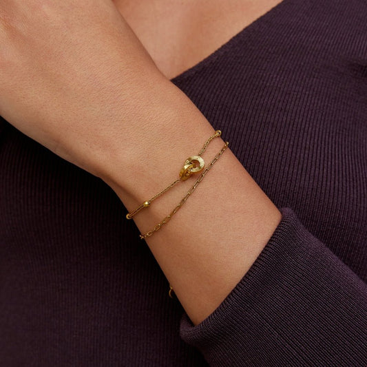 Lagdelte Evighed Loop Armbånd