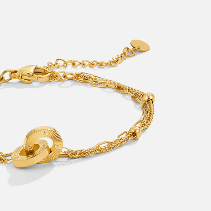 Lagdelte Evighed Loop Armbånd