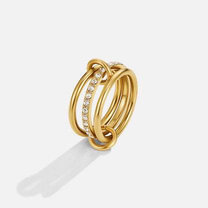 Lagdelte Kaili Guld Ring
