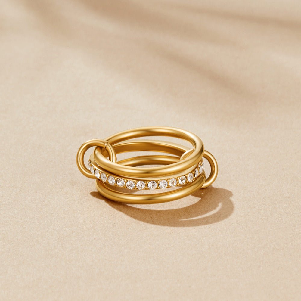 Lagdelte Kaili Guld Ring