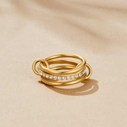 Lagdelte Kaili Guld Ring