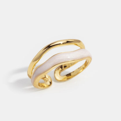 Lagret Sahara Guld Ring